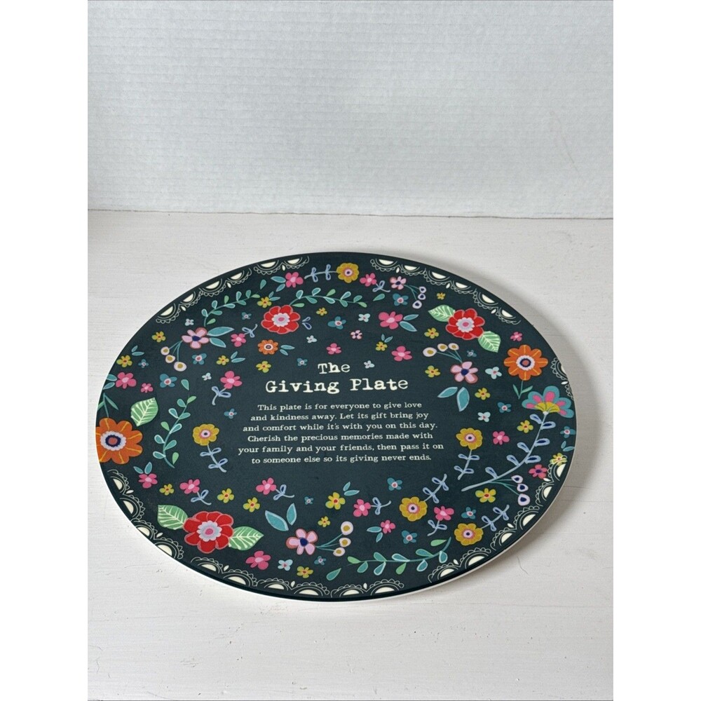 Natural Life , Live, Love, Laugh The Giving Plate Platter Excellent Condition